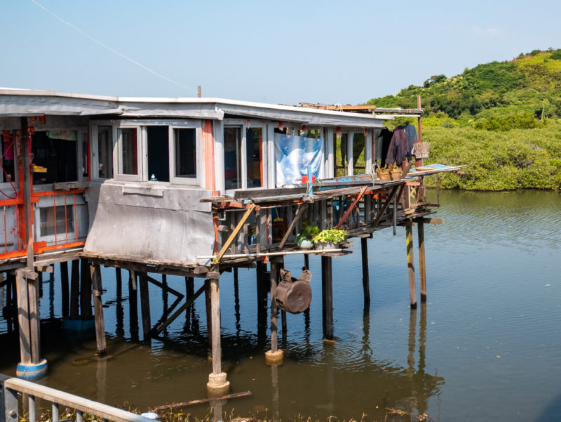 tai o fishing village floating house