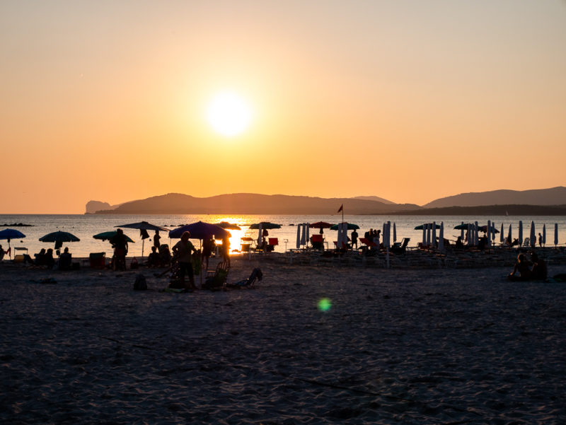 alghero sunset