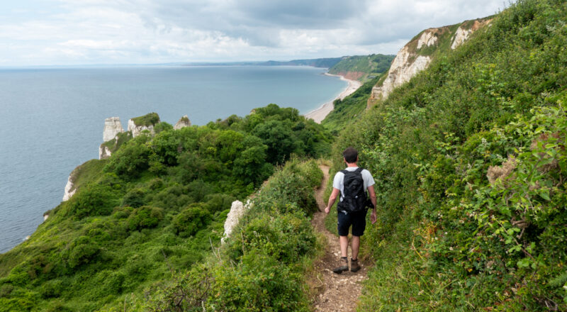 sentier vers Branscombe