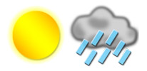 icon weather sun & rain