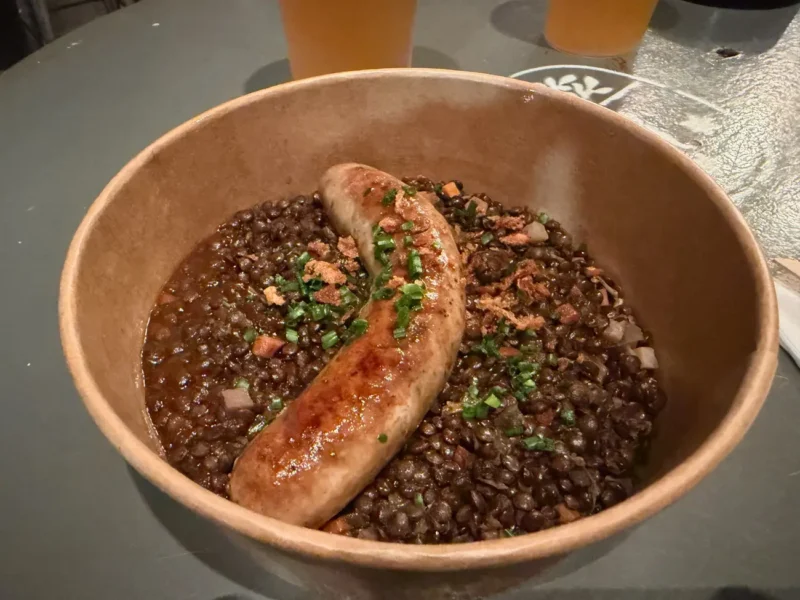 saucisse lentille du puy