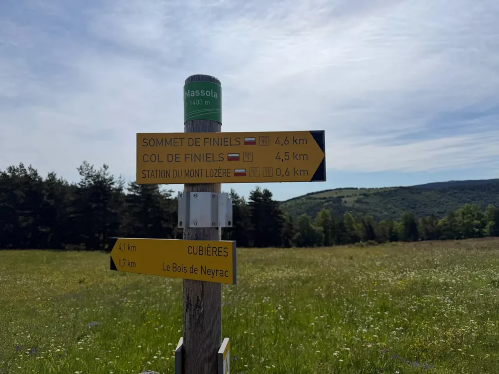 panneau sommet de finiels